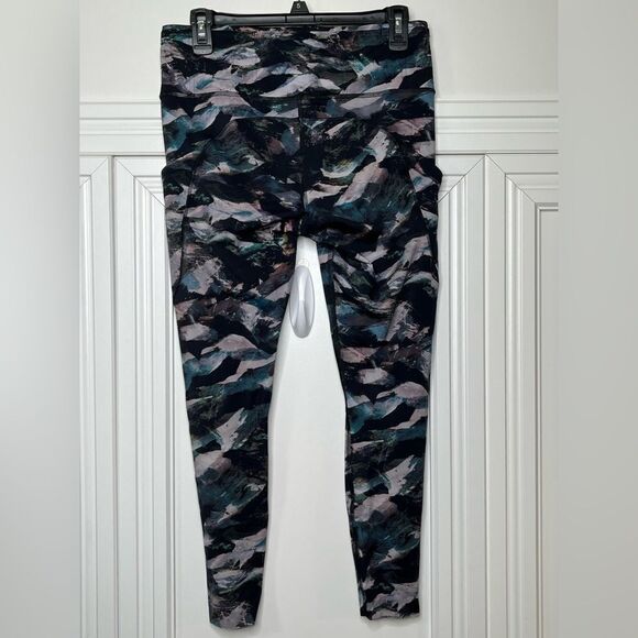 Lululemon Fast and Free Tight II Glacier Camo Starlight Leggings Size 10 - Picture 2 of 5